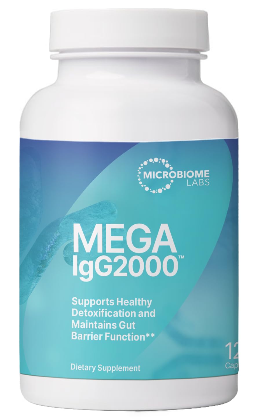 Microbiome Labs Mega IgG2000 Gut Health Powder for Women, Men & Kids 2+ - IgG Immunoglobulin Supplement for Digestive Health Support - Dairy-Free Bovine Colostrum Supplement Alternative (2.1 Ounces)
