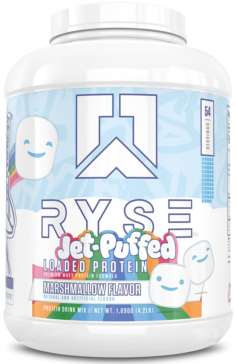 RYSE Loaded Protein Powder - Cinnamon Toast - 25g Whey Protein Isolate & Concentrate with Prebiotic Fiber & MCTs - Low Carb, Low Sugar, Digestive-Friendly - 20 Servings / 1.5 lb Tub