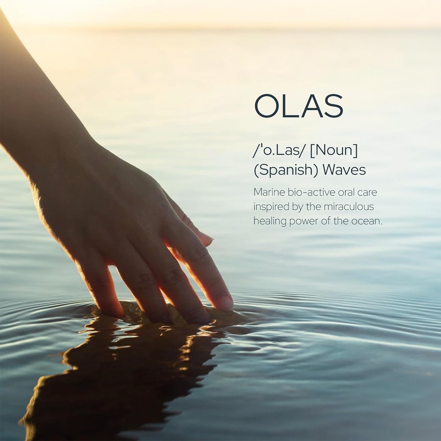 Olas Alcohol Free Mouthwash & Oral Rinse - Marine Bio-Active Mouth Rinse With Essential Oils & Antioxidants for a Healthy Oral Microbiome - Fluoride Free Natural Mouthwash (500 ml)