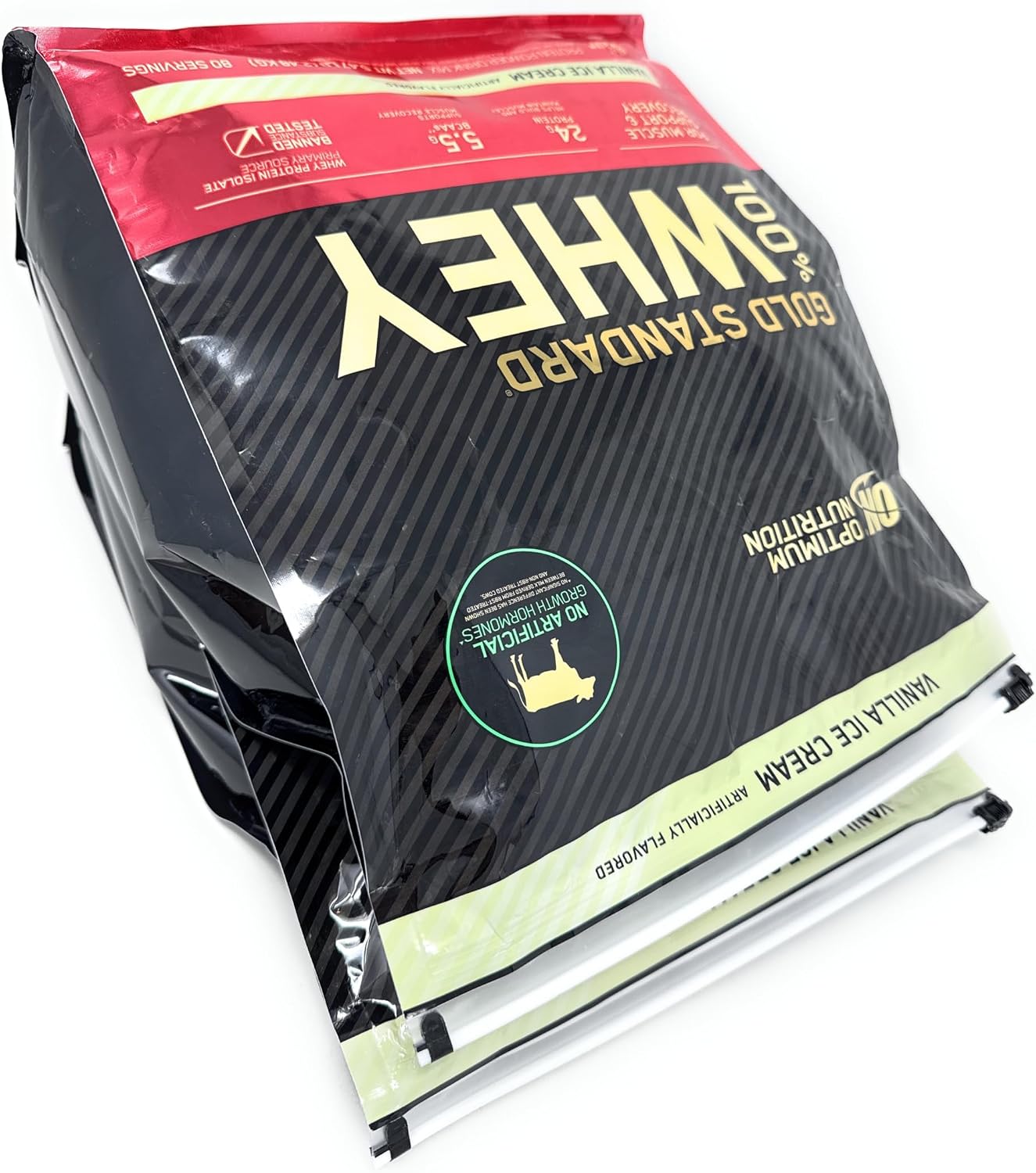 Optimum Nutrition Gold Standard 100% Whey Protein Powder, Vanilla Ice Cream, 10 Pound (Packaging May Vary)