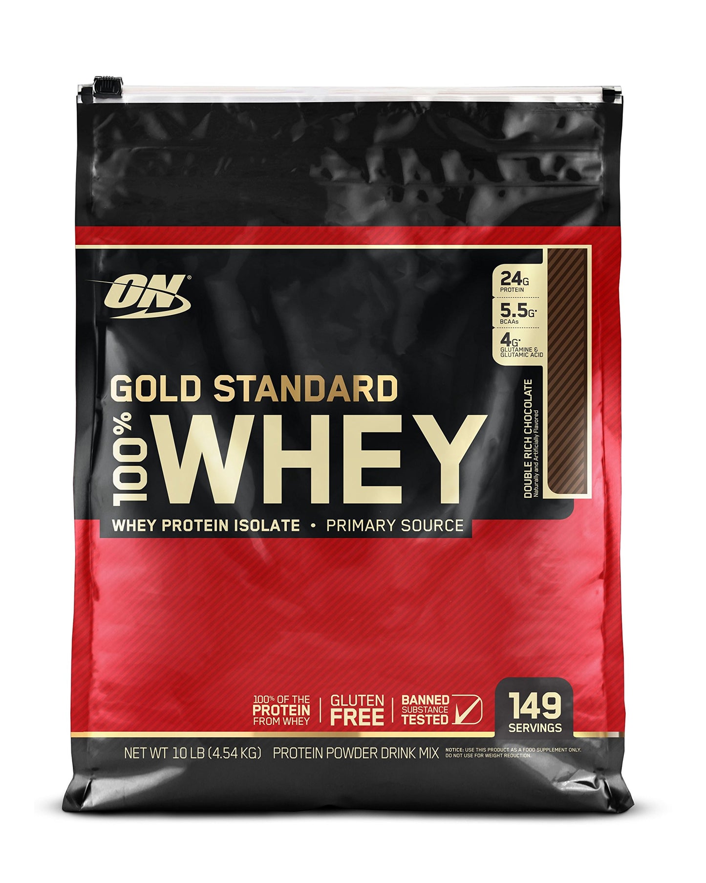 Optimum Nutrition Gold Standard 100% Whey Protein Powder, Vanilla Ice Cream, 10 Pound (Packaging May Vary)