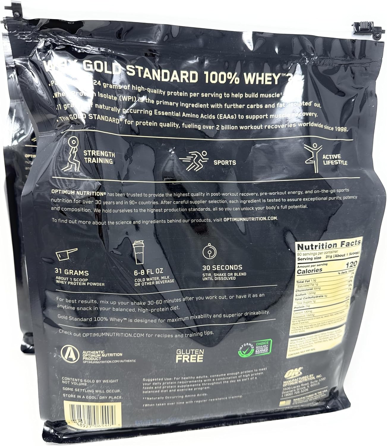 Optimum Nutrition Gold Standard 100% Whey Protein Powder, Vanilla Ice Cream, 10 Pound (Packaging May Vary)