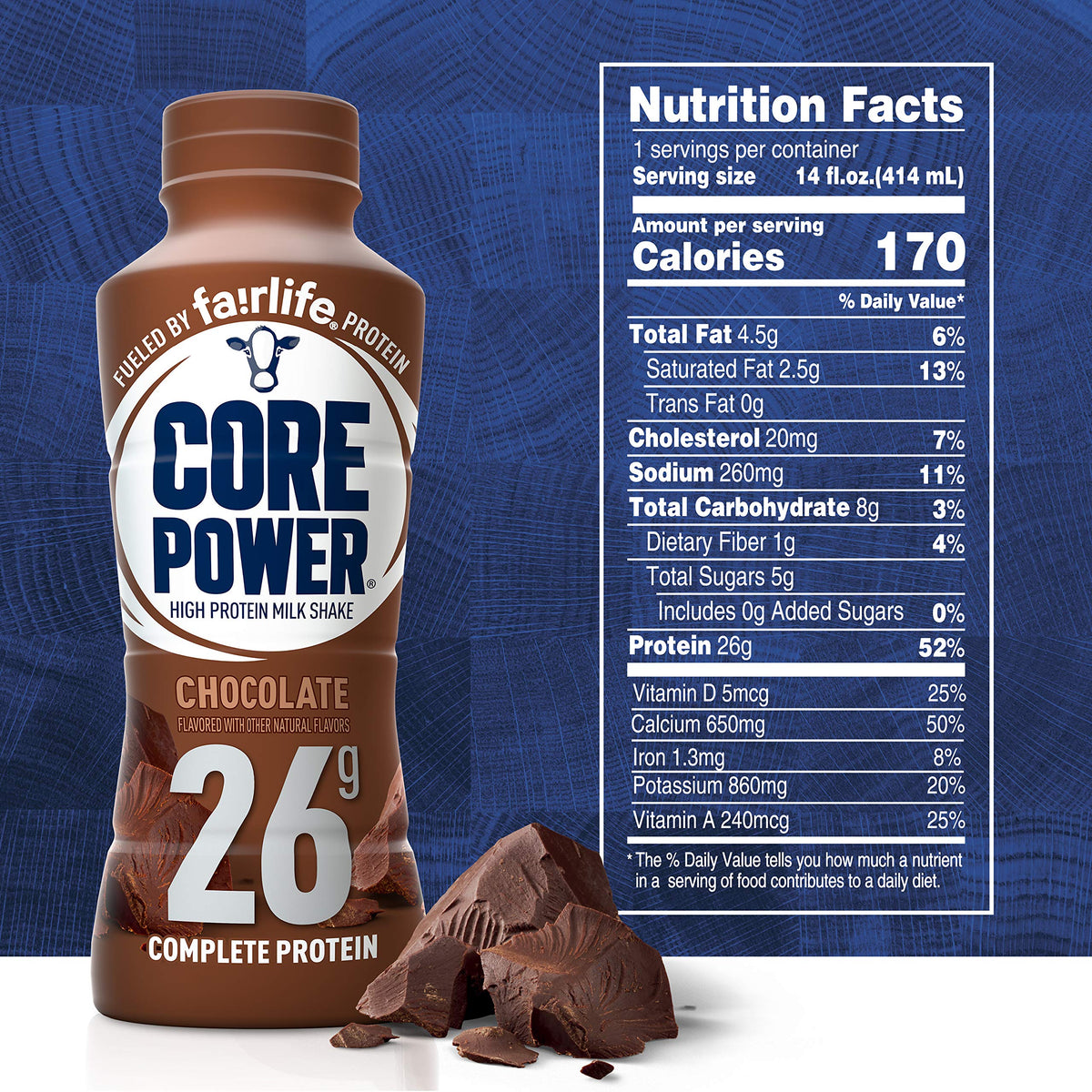 Core Power Fairlife 26g Protein Milk Shakes, Ready To Drink for Workout Recovery Liquid, Vanilla, 14 Fl Oz Bottle, kosher (Pack of 12)